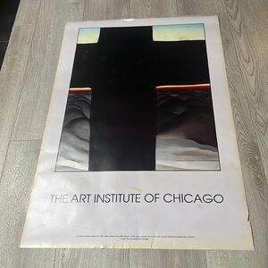 Georgia O’Keeffe Black Cross Art Institute of Chicago Rare Poster 36” x 24”